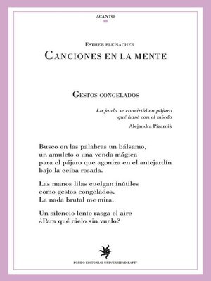 cover image of Canciones en la mente